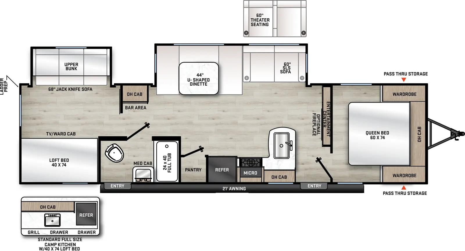 Aurora 32BDS Floorplan